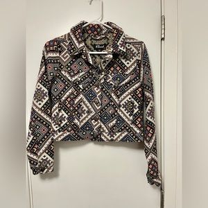 Revival- Crop Pattern Jacket size S